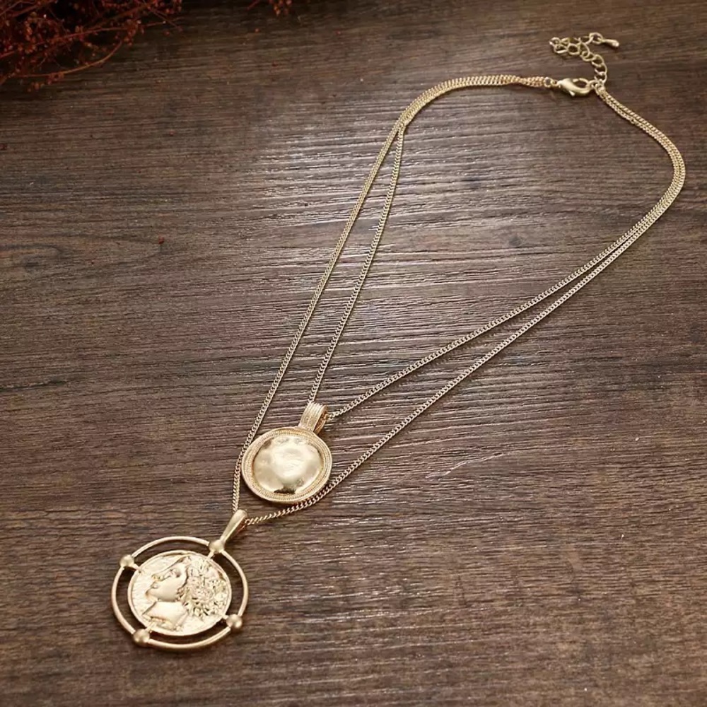 🖤Double chain necklace - Picture 5 of 6